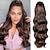 cheap Ponytails-Long Ponytail Extension Drawstring Ponytail Hair Extensions Wavy Pony Tail Synthetic Hairpiece for Women (6H22)