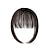 levne Ofiny-clip in ofina prodlužování vlasů přírodní třásně clip-on přední část úhledná jemná ofina spánkové jednodílné příčesky pro ženy