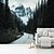 cheap Nature&amp;Landscape Wallpaper-Landscape Wallpaper Mural Road Mountain Wall Covering Sticker Peel and Stick Removable PVC/Vinyl Material Self Adhesive/Adhesive Required Wall Decor for Living Room Kitchen Bathroom