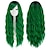 ieftine Peruci Sintetice Trendy-peruci verzi pentru femei lung ondulat ondulat ombre perucă de păr verde cu breton peruci sintetice drăguțe naturale pentru peruci de petrecere peruci de ziua st.patrick
