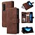 billige Samsung-etui-telefon Etui Til Samsung Galaxy Z Fold 5 Z Fold 4 Lommebok-kortveske Glidelås Spor for kortholder Magnetisk flipp Ensfarget PU lær