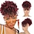abordables Franges-Afro puff cordon queue de cheval avec pince à cheveux bouclés crépus dans une frange courte queue de cheval extensions de cheveux chignons postiches pour les femmes noires