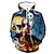 tanie Bluzy i t-shirty cosplay casualowe-Koszmar przed świętami Jack Skellington Bluza z Kapturem Kreskówka Manga Anime 3D Przednia kieszeń Graficzny Na Dla par Męskie Damskie Dla dorosłych Druk 3D Codzienne