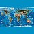 cheap World Map Wallpaper-World Map Wallpaper Mural Kids World Map Wall Covering Sticker Peel and Stick Removable PVC/Vinyl Material Self Adhesive/Adhesive Required Wall Decor for Living Room Kitchen Bathroom