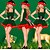 voordelige kerstkostuums en outfits voor volwassenen-dames elfenjurk santa claus mevr. claus kerst cosplay kostuum met hoed accessoires kerstfeest club carnaval kostuums