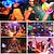 abordables Decoración y lámparas de noche-mini dj disco ball party luces de escenario led 7 colores equipo de proyector de efectos para iluminación de escenario con control remoto sonido activado para bailar regalo de navidad ktv bar