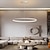 cheap Circle Design-60 80 cm LED Pendant Light Circle Design Unique Design Metal Painted Finishes Contemporary Modern 110-120V 220-240V ONLY DIMMABLE WITH REMOTE CONTROL