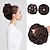 cheap Chignons-2PCS Updo Messy Hair Bun Curly Wavy Ponytail Extensions Hairpieces Hair Scrunchies Wraps Chignon for Women Girls (Plus Limited Hair Bun with Longer Hair Length Grey/Brown/Silver/White Mixed)