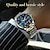 levne Náramkové hodinky-olevs luxusní hodinky pro muže chronograf svítící křemenné hodinky velký ciferník den datum kovové nerezové voděodolné náramkové hodinky módní stylové podnikání klasický vánoční dárek