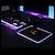 olcso Egérpad-Led fényű játék egérpad rgb nagy számítógépes egérpad gamer szőnyeg vízálló mause pad asztali játszószőnyeg háttérvilágítással
