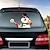 cheap Car Stickers-Santa Claus Snowman &amp; Elk Christmas Festive Decoration Car Stickers Funny Cartoon Waving Arm Rear Windshield Window Wiper Decals