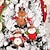 abordables Decoración y lámparas de noche-adornos navideños anciano sin rostro con luces colgantes muñeca rudolph brillante muñeca duende enano decoración de celebración de navidad navided para la decoración del árbol de navidad