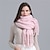 cheap Women&#039;s Scarves-Women&#039;s Scarves Daily Holiday Polyester Simple Casual Warm Casual / Daily 1 PC