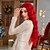 cheap Synthetic Lace Wigs-Synthetic Lace Wig Deep Wave Style 28 inch Red Middle Part 4x4 Lace Front Wig Women&#039;s Wig Red