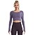 cheap Sports Bras-Women&#039;s Crew Neck Yoga Top Open Back Cropped Solid Color Black Purple Yoga Fitness Gym Workout Spandex T Shirt Top Sport Activewear Stretchy Breathable Quick Dry Comfortable Slim