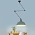 billiga Hängande-led taklampa, macaron stolpe rocker arm ljuskrona 30 cm 3000k e27 1-ljus modern lång arm spotlight upphängd ljus bar loft restaurang (glödlampa ingår)