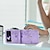 baratos Capa Samsung-telefone Capinha Para Samsung Galaxy Z Virar 6 Z Flip 5 Z Flip 4 Z Flip 3 Bolsa Bolsa Case Completa Virar com alça transversal removível Slots de suporte de cartão Cor Sólida Flor Couro PU