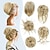 abordables Moños-5 piezas de moño de pelo desordenado postizo despeinado updo para mujeres extensión de cabello cola de caballo scrunchies con banda de goma elástica largo updo desordenado postizo accesorios para el