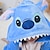 halpa Kigurumi-pyjamat-Lasten Kigurumi-pyjama Anime Sininen hirviö Tilkkutäkki Pyjamahaalarit Hauska puku Coral Fleece Cosplay varten Pojat ja tytöt Joulu Eläinten yöpuvut Sarjakuva
