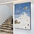 billiga Landskapsmålningar-mintura handgjord bergsoljemålning på duk väggkonstdekoration modern abstrakt snölandskapsbild för heminredning rullad ramlös osträckt målning