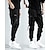 cheap Cargo Pants-mens casual pants Trousers multi-pockets Streetwear Harem fashion cargo joggers gym drawstring long pants ankle-length trousers with multi-pockets