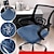 abordables Housse de fauteuil de bureau-Housse de chaise de bureau d&#039;ordinateur housse de siège de jeu rotative extensible jacquard gris vert bleu kaki uni solide doux durable lavable