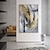 levne Abstraktní malby-ruční olejomalba plátno nástěnné umění dekorace moderní abstraktní zlatá textura pro domácí výzdobu válcované bezrámové nenatažené malování