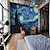 cheap Nature&amp;Landscape Wallpaper-Van Gogh Wallpaper Mural Wall Covering Sticker Peel and Stick Removable PVC/Vinyl Material Self Adhesive/Adhesive Required Wall Decor for Living Room Kitchen Bathroom