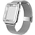 levne Řemínky na Apple Watch-Milánská smyčka Kompatibilní s Řemínek k hodinkám Apple Watch s Casem Magnetická spona Nerez Náhradní pásek na hodinky pro Series 8 7 6 5 4 3 2 1 SE 49 mm 45 mm 44 mm 42 mm 41 mm 40 mm 38 mm Sreies