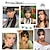 cheap Bangs-Clip in Bangs Hairpiece Medium Brown Clip on Bangs with Temple Wispy Bangs Hair Extensions for Women