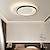 abordables Luces de techo-Lámpara de techo led, pantalla de disco acrílico de aluminio regulable, estilo escandinavo moderno, iluminación de montaje empotrado, decoración interior contemporánea, 40 cm, blanco