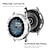 זול להקות שעונים של סמסונג-צפו בנד ל Samsung Galaxy Watch 5 40/44mm Watch 4 Classic 42/46mm Watch 4 40/44mm צפו ב-Active 40mm מתכת אל חלד ריינסטון תַחֲלִיף רצועה עם קייס בלינג יהלום צמיד תכשיטים צמיד