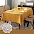 ieftine Fețe de masă-Față de masă dreptunghiulară lenjerie de fermă față de masă impermeabilă anti-strângere husă de masă din țesătură decorativă moale și rezistentă la riduri pentru bucătărie