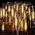 Χαμηλού Κόστους LED Φωτολωρίδες-μετεωρολογικό ντους βροχής αδιάβροχο 30cm 8 σωλήνες διακοπές σταγόνες βροχής led marquee string lights για εσωτερικούς εξωτερικούς κήπους χριστουγεννιάτικα πάρτι