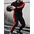 cheap Men&#039;s Tracksuit &amp; Hoodie-Men&#039;s Tracksuit Sweatsuit 2 Piece Street Winter Long Sleeve Thermal Warm Breathable Moisture Wicking Fitness Gym Workout Running Sportswear Activewear Stripes Black Yellow Red