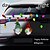 cheap Car Stickers-Christmas Decoration Magnetic Car Stickers Decals Refrigerator Magnets Bulb Santa Snowman Dwarf Reflective Sticker for Car Home