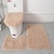 economico Set tappetini bagno 3 pezzi-3 pz/set morbido di colore solido tappetino da bagno set antiscivolo vasca da bagno wc tappeti rettangolo a forma di u bagno wc tappeti tappetino zerbino
