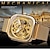 levne Mechanické hodinky-FORSINING Dámské Muži mechanické hodinky Luxus Velký ciferník Módní Obchodní Kostra Automatické natahování Tourbillon Svítící Ocel Hodinky