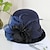 cheap Party Hats-Kentucky Derby Hat Fall Wedding Hats Artificial feather Poly / Cotton Blend Bowler / Cloche Hat Bucket Hat Fedora Hat Casual Holiday Vintage Style Elegant With Feather Appliques Headpiece Headwear
