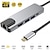 cheap USB Hubs-5-in-1 USB C hub multi port 100M adapter with USB3.0PD 4K HDMI compatible adapter
