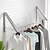 billiga Set med badrumstillbehör-aluminium luftare svart/silver balkong klädhängare badrum vägghängande hopfällbar osynlig klädhängare klädhängare förvaringsställ
