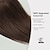 baratos Pedaços de cabelo humano e postiços-Mulheres Cabelo humano remy Topetes Liso 100% Feita a Mão Feminino / Macio / Moda Festa / Noite / Roupa Diária / Férias