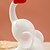 abordables Estatuas-1 unidad de adornos de elefante de amor rojo para sala de estar, decoración del hogar, adornos de regalo de boda