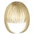 baratos Franjas-Grampo de cabelo com franja em extensões franja natural com clipe na frente franja plana pura uma peça peruca longa e reta para mulheres