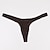 cheap Men&#039;s Exotic Underwear-Men&#039;s 3 Pack Thongs Thong Underwear Basic Panties Briefs G-string Underwear String Hole Nylon Antibacterial Leak Proof Stripe Low Waist Light Blue Black
