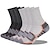 cheap Men&#039;s Socks-Men&#039;s 6 Pairs Socks Crew Socks Hosiery White+Black Light gray + dark gray Color Cotton Winter Autumn / Fall