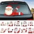 ieftine Autocolante de Mașină-omul de zapada de Mos Craciun &amp; elan decorare festivă de Crăciun autocolante pentru mașină desene animate amuzante braț ondulat decalcomanii ștergătoare de parbriz din spate