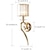 billige Krystalvæglys-lightinthebox led væglampe krystal mini stil moderne nordisk stil sort guld væglamper væglamper stue soveværelse stål 220-240v 110-120v