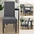 cheap Dining Chair Cover-6 Pcs Solid Color Dining Chair Covers, Stretch Chair Cover, Spandex High back Chair Protector Covers Seat Slipcover with Elastic Band for Dining Room,Wedding, Ceremony, Banquet