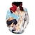 preiswerte Cosplay-Anime-Kapuzenpullover und T-Shirts für den Alltag-One Piece Film: Rot Affe D. Ruffy Portgas·D· Ass Kapuzenshirt Zeichentrick Manga Anime 3D Vordertasche Grafik Für Paar Herren Damen Erwachsene 3D-Druck Casual